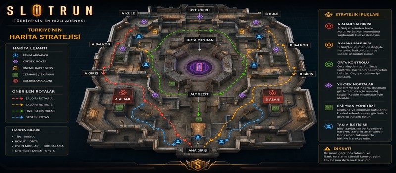 Slotrun FPS Arena Modunda Harita Stratejisi